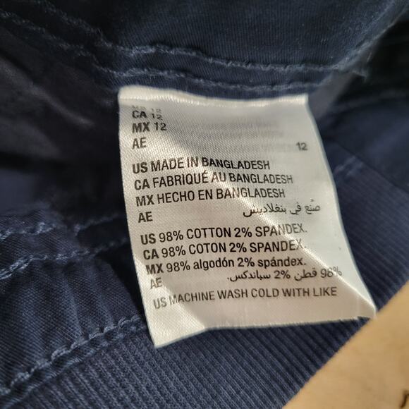 Style & Co Mid-Rise Comfort-Waist Cargo Shorts Industrial Blue NWT Size 12 - Picture 7 of 7